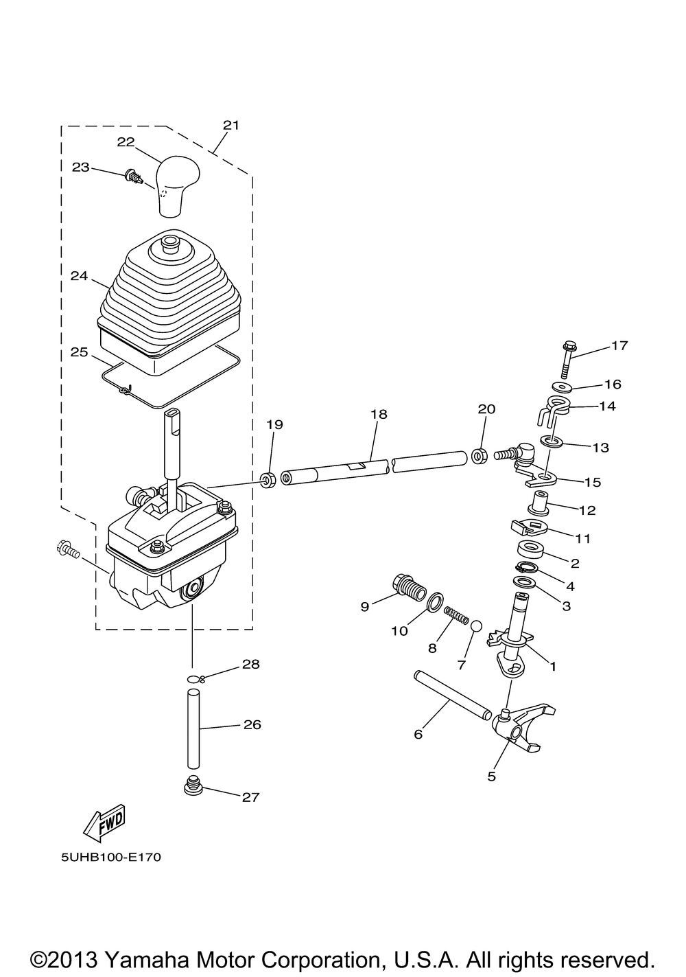 Shift shaft