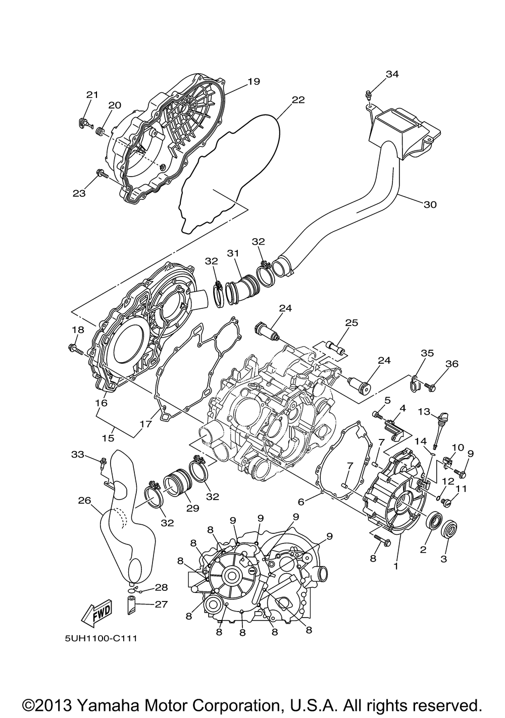 Crankcase cover 1