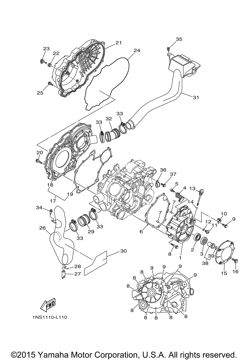 Crankcase cover 1