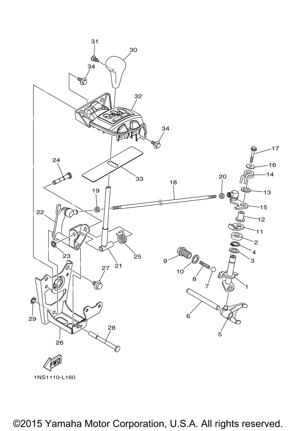 Shift shaft