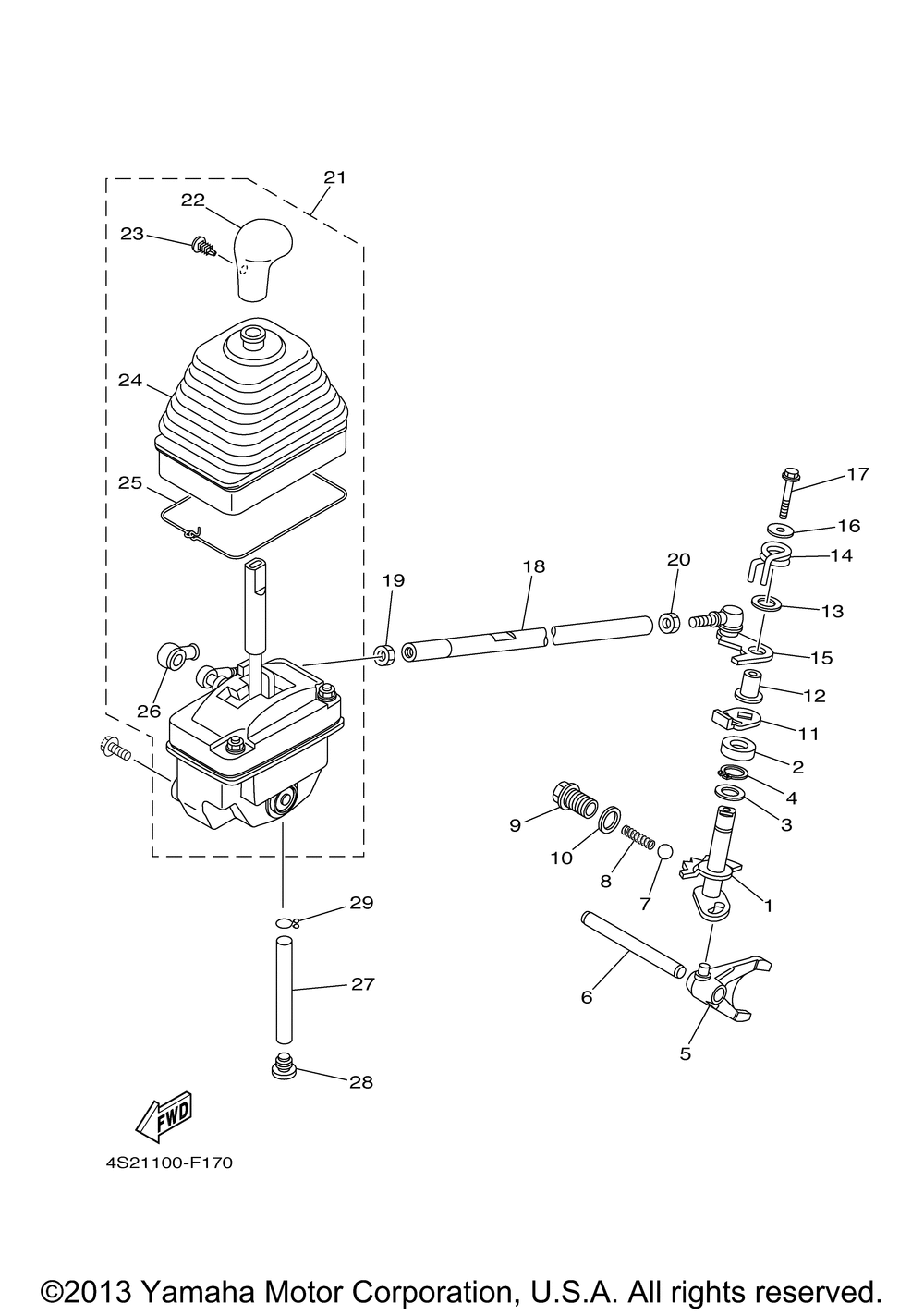 Shift shaft