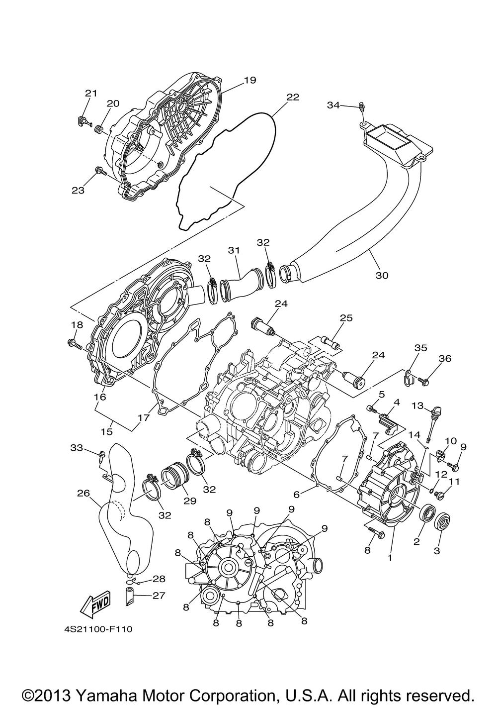 Crankcase cover 1