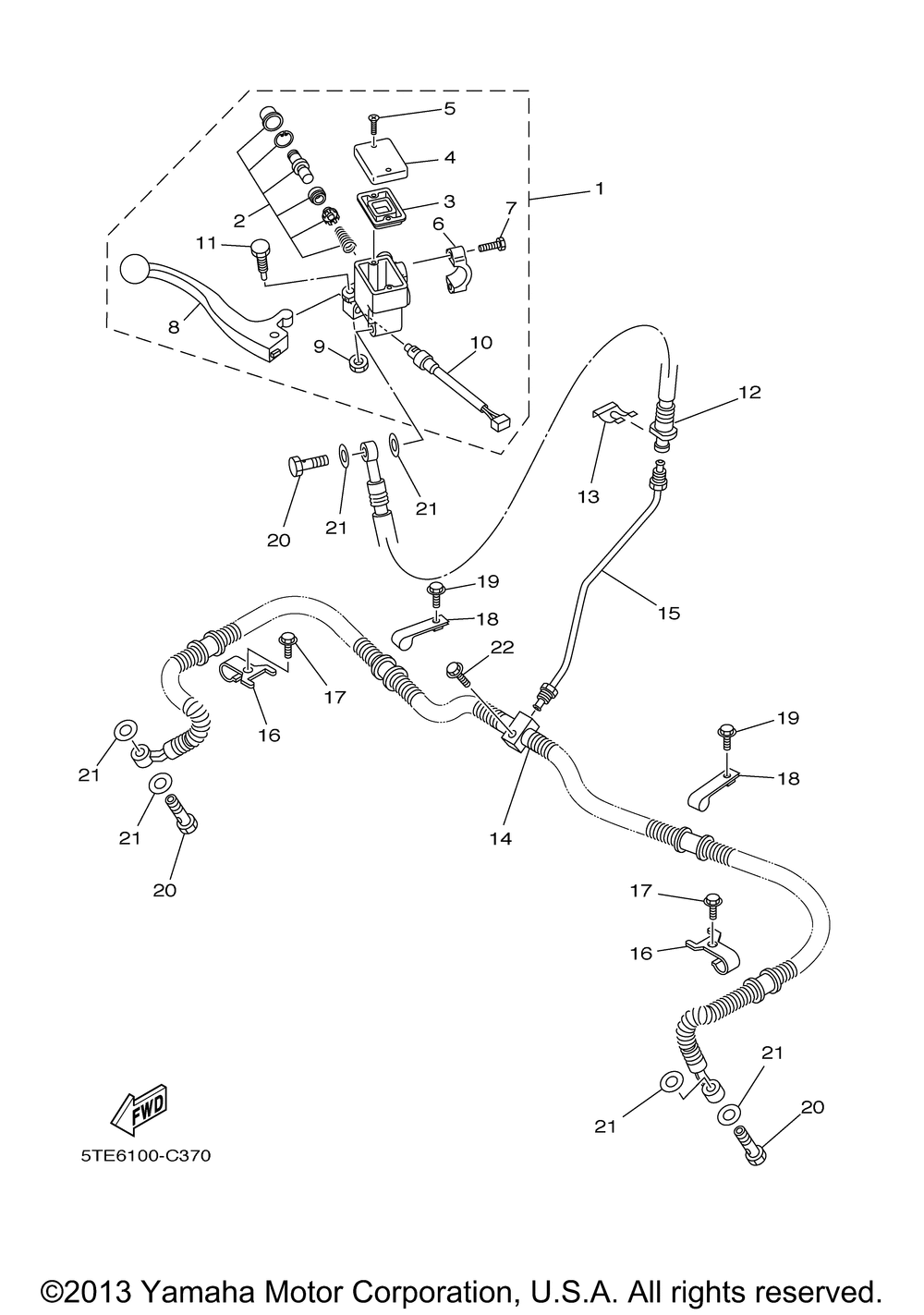 Front master cylinder