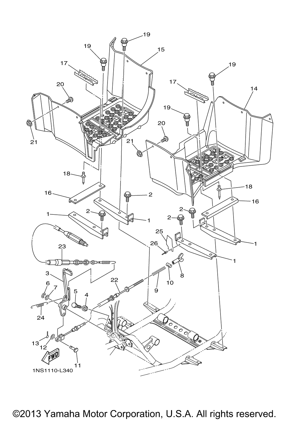 Stand footrest