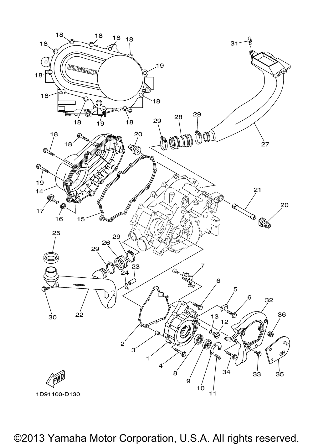 Crankcase cover 1