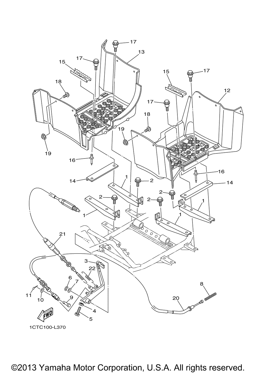 Stand footrest