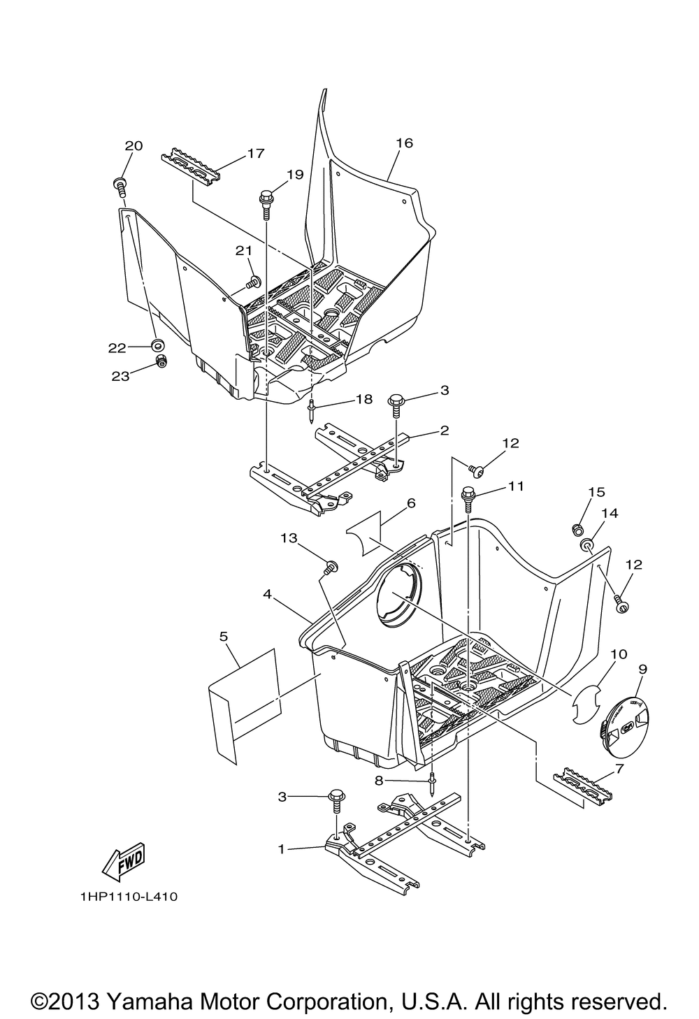 Stand footrest