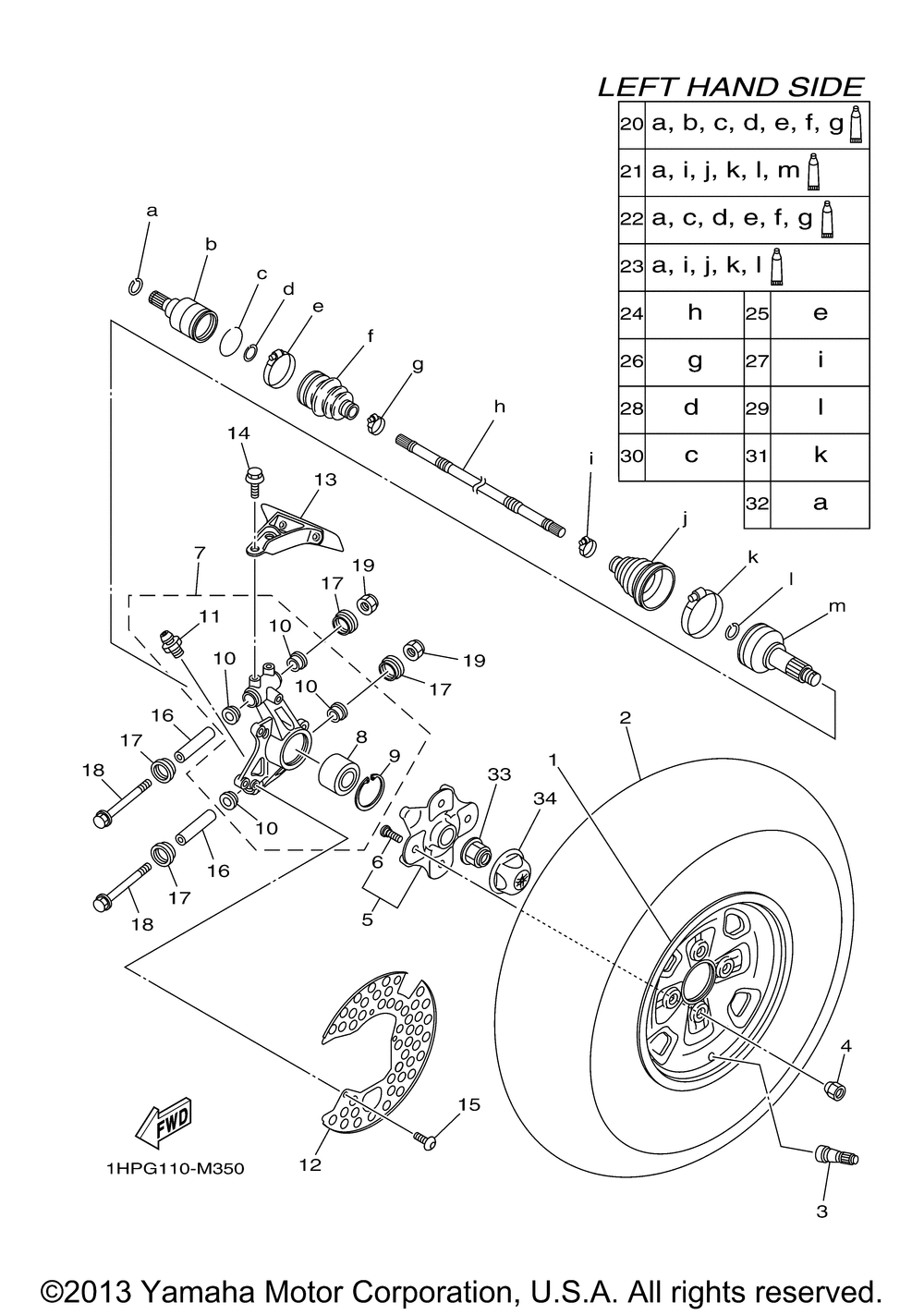 Rear wheel