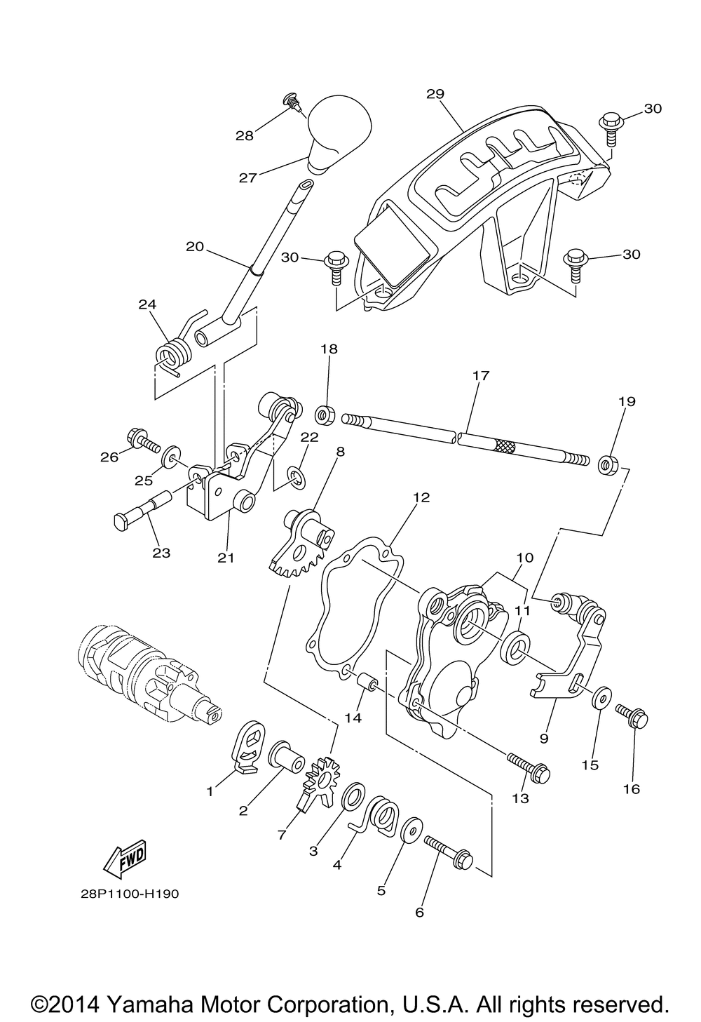 Shift shaft