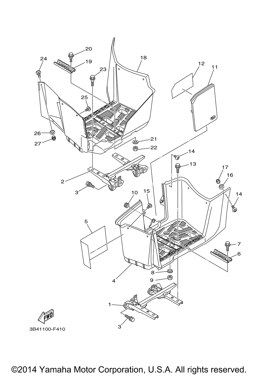 Stand footrest