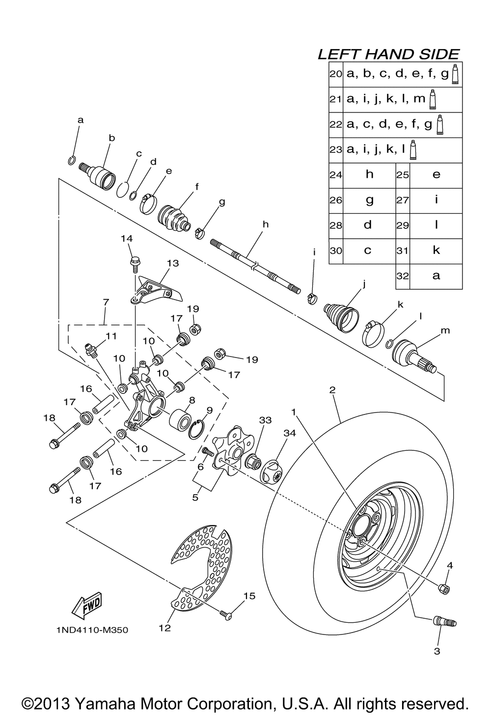 Rear wheel