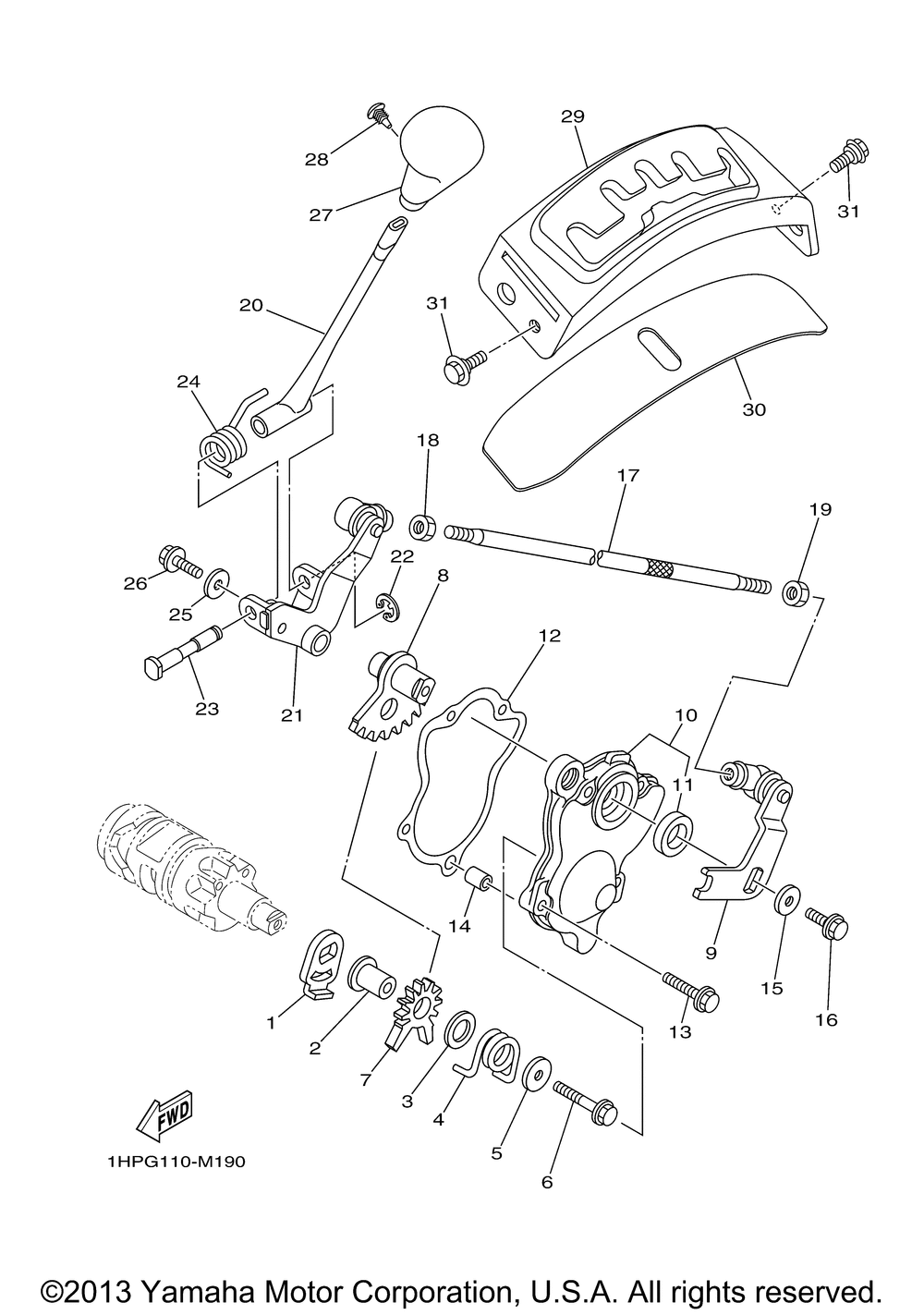 Shift shaft