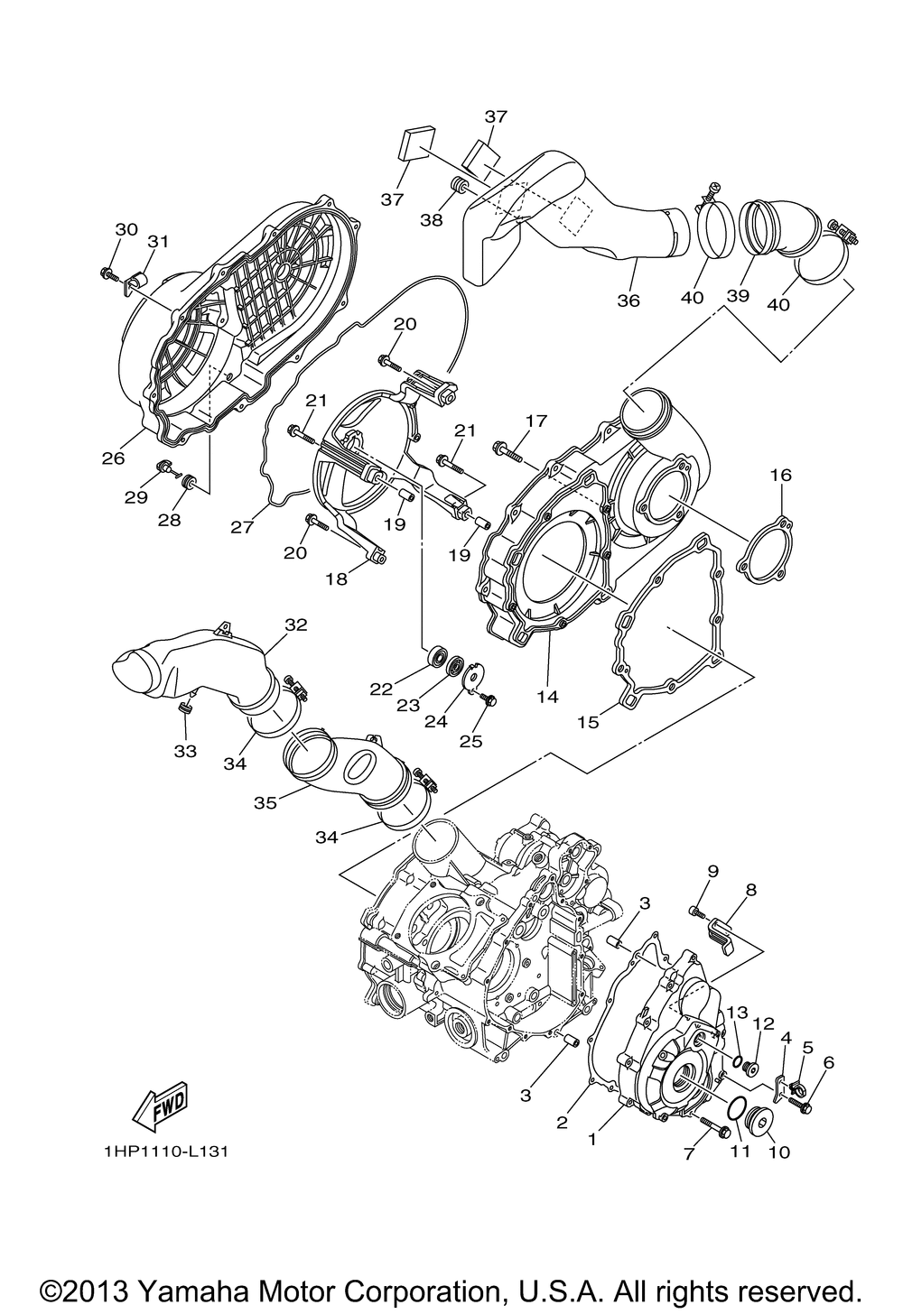 Crankcase cover 1