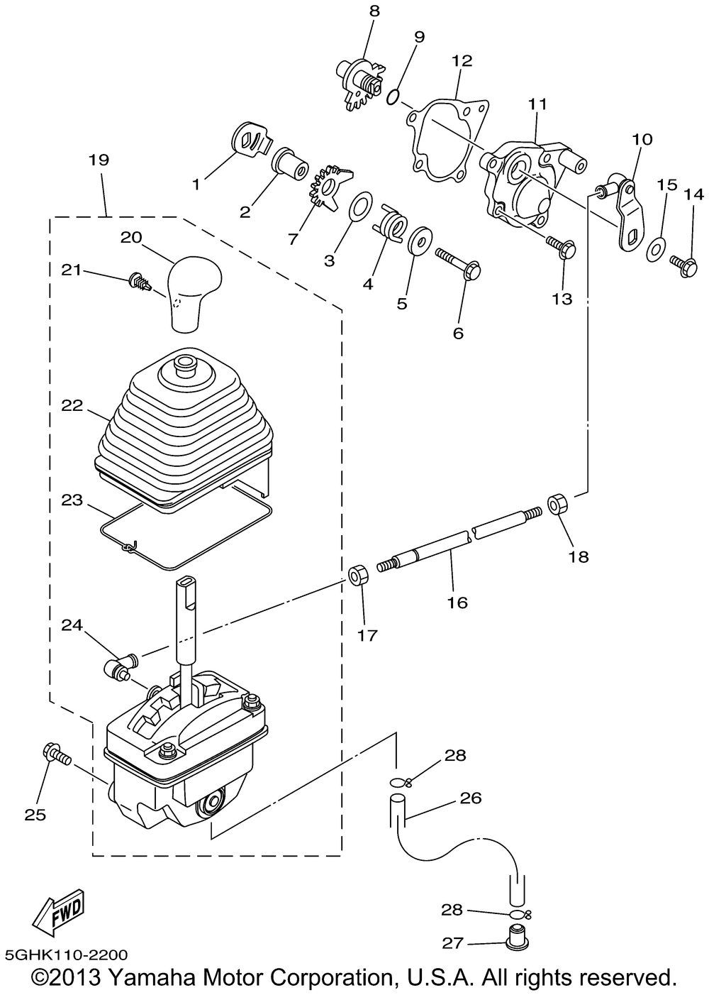 Shift shaft