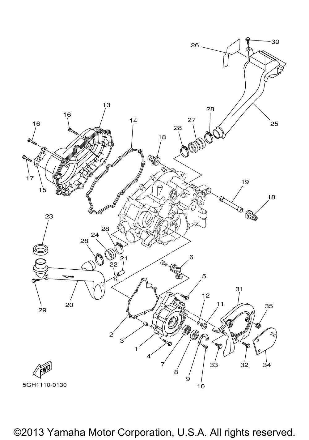 Crankcase cover 1