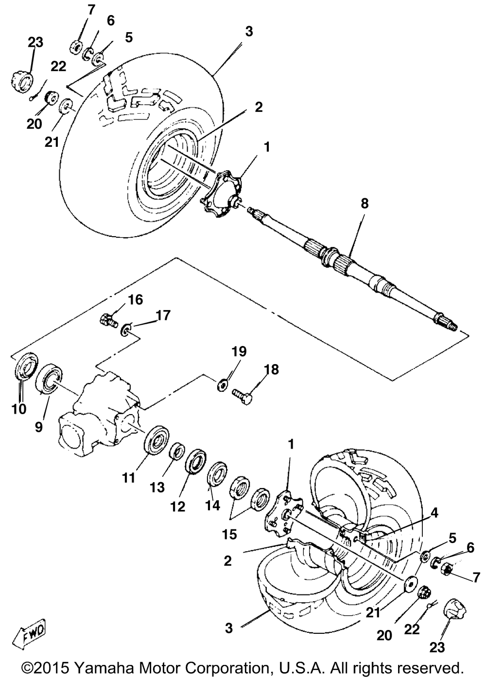 Rear wheel