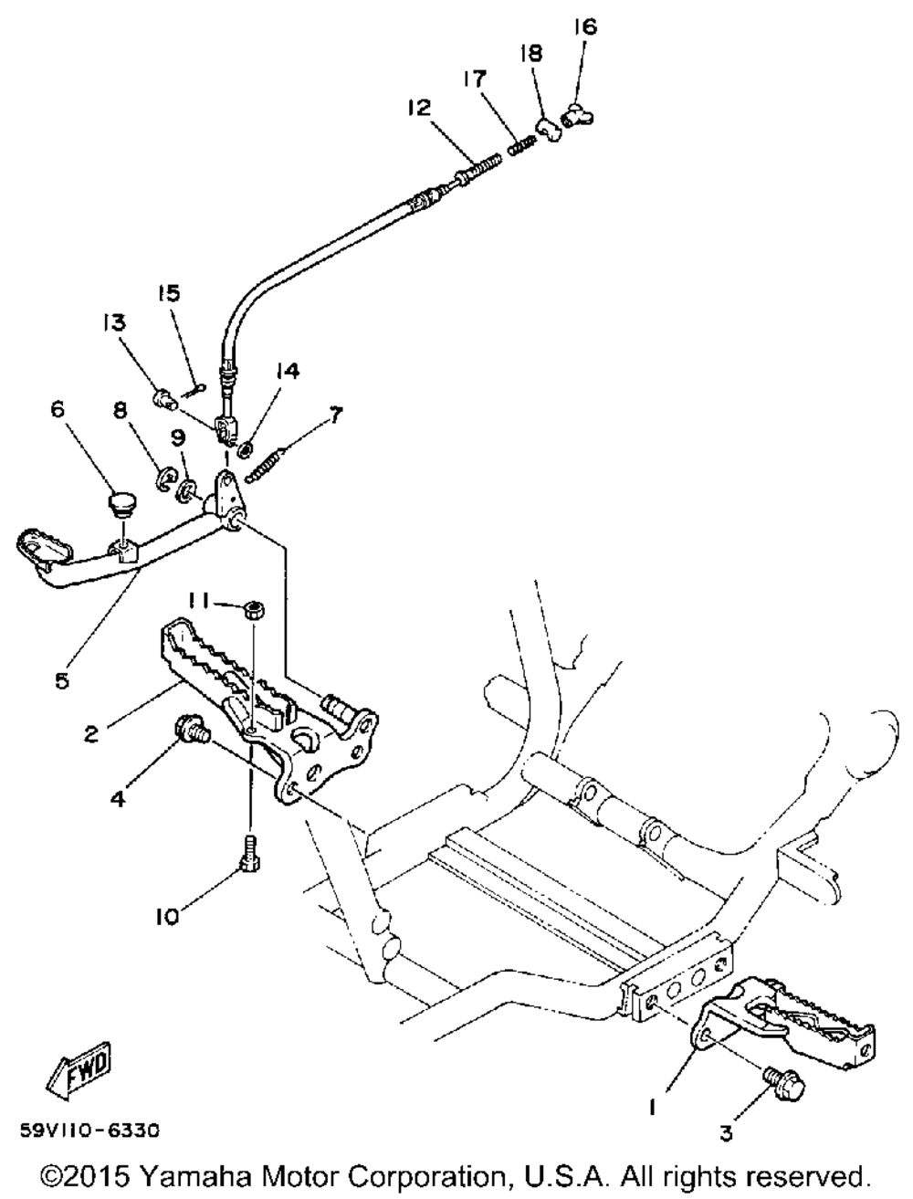 Stand footrest