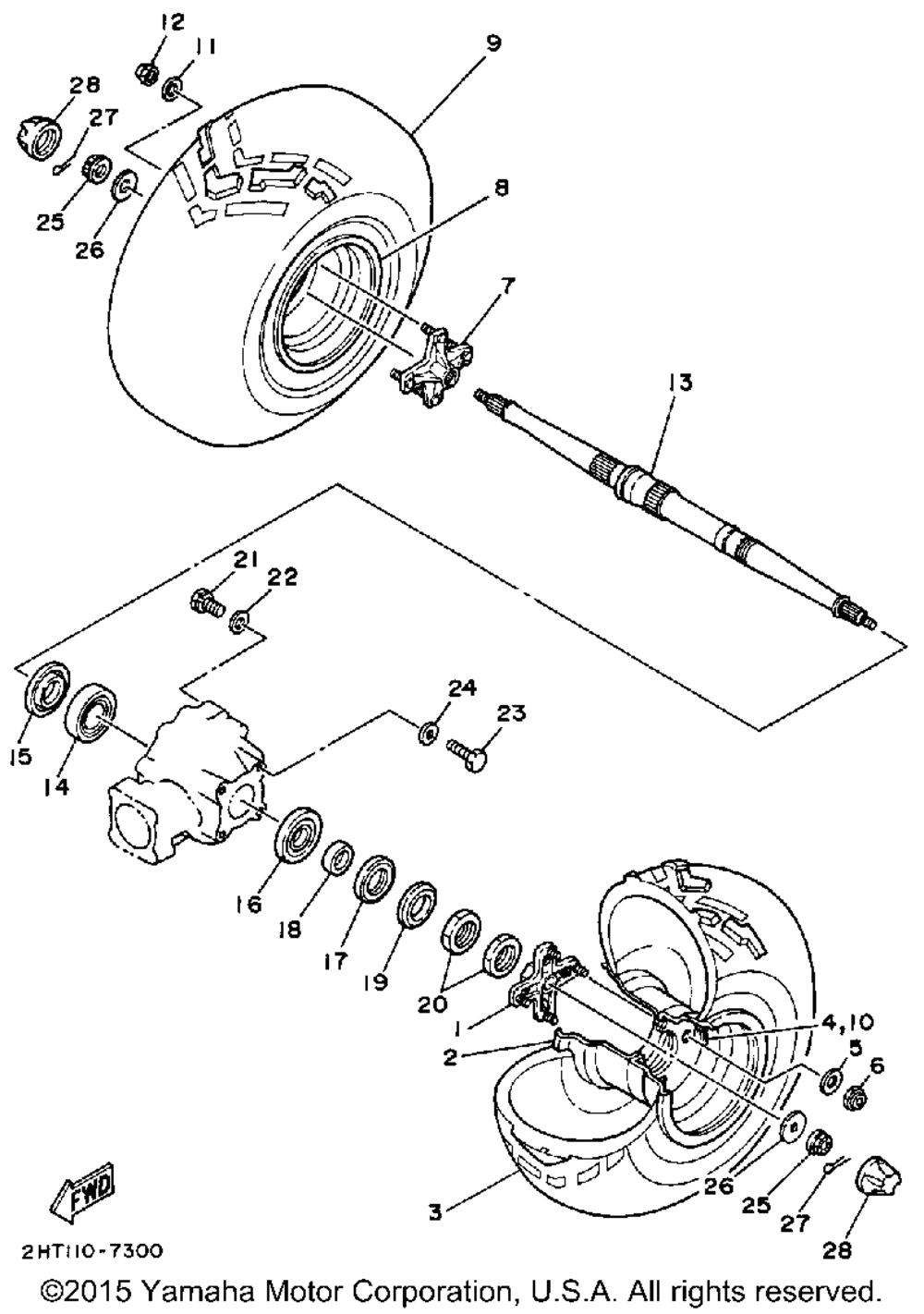 Rear wheel