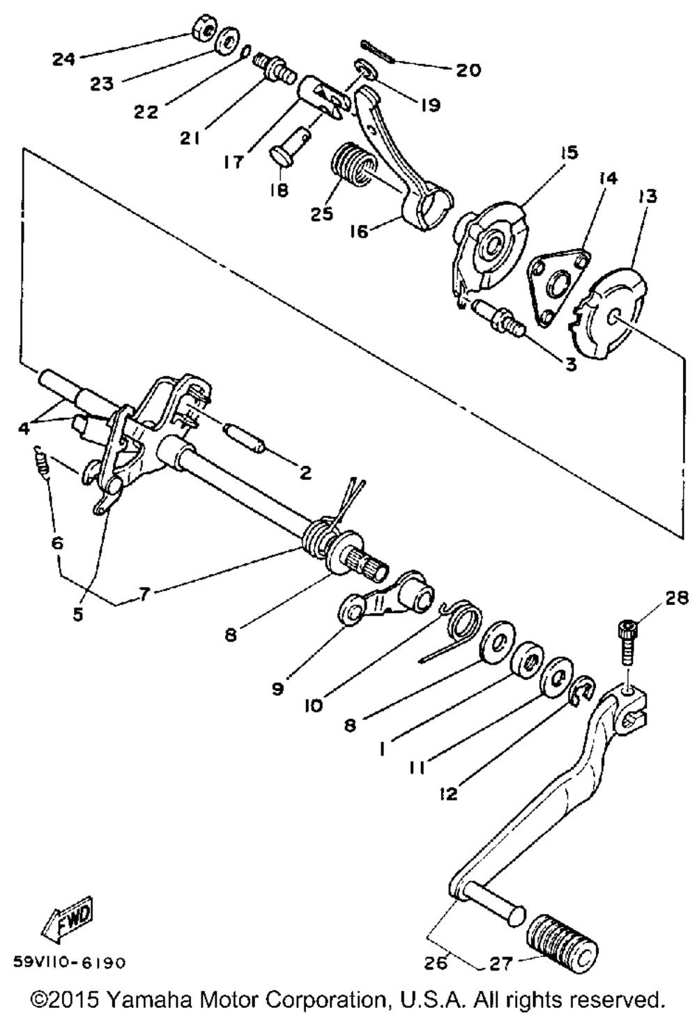 Shift shaft