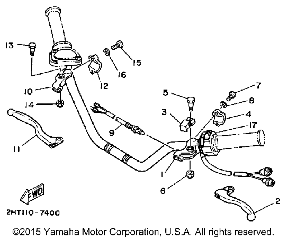 Handle switch lever