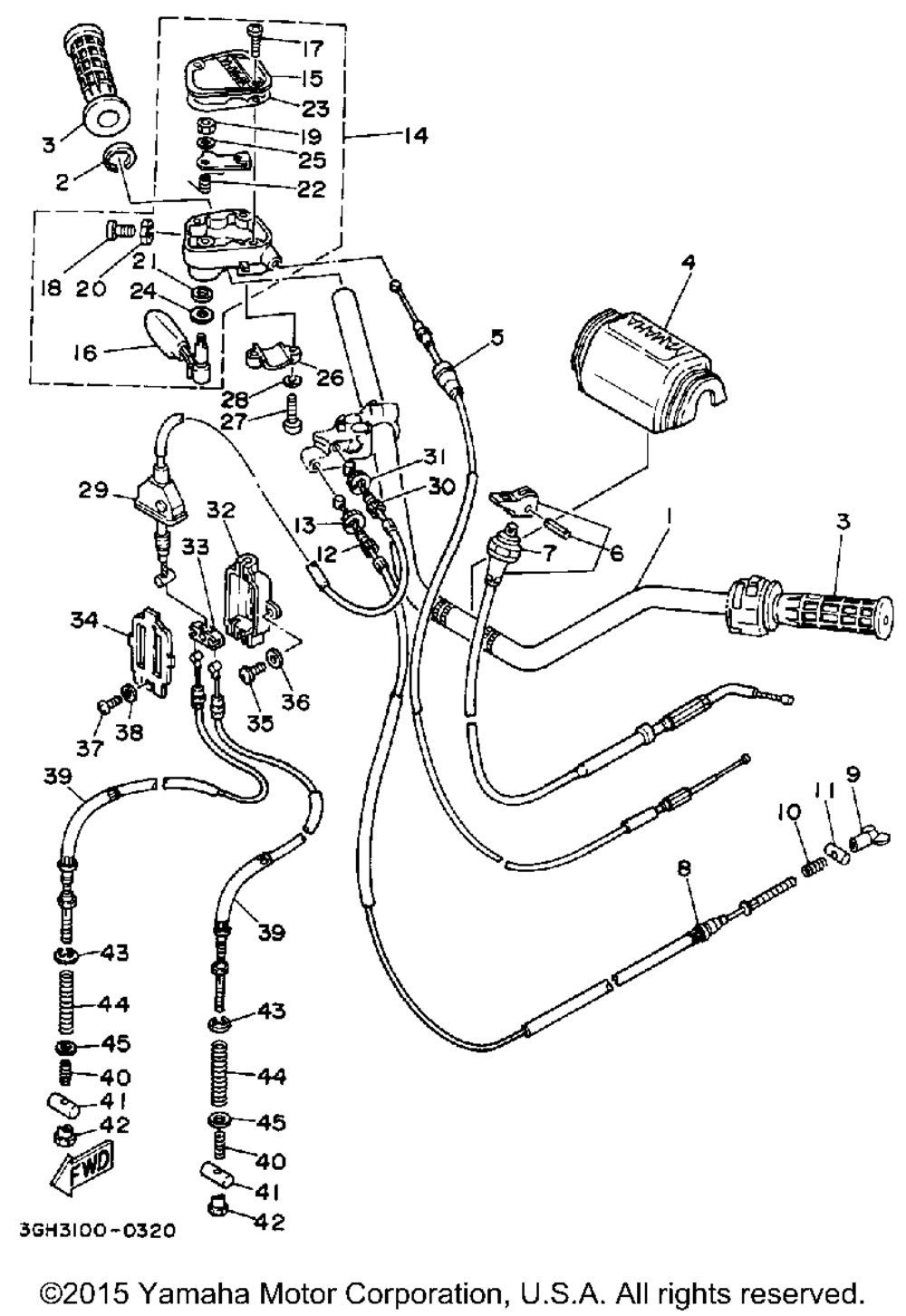 Handlebar-cable