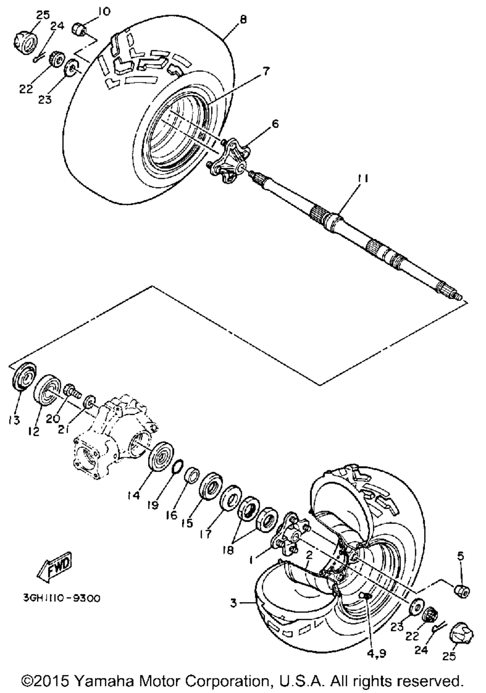 Rear wheel