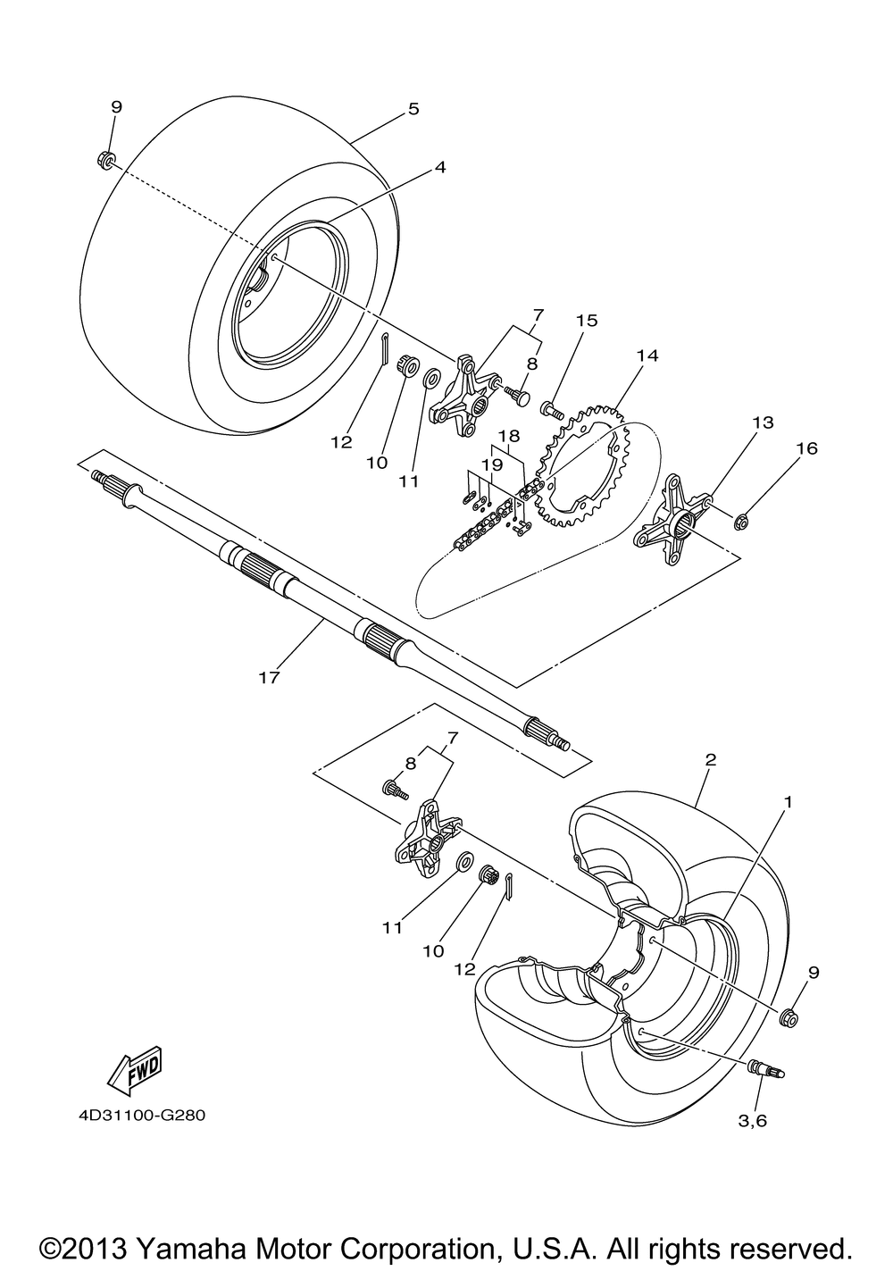 Rear wheel