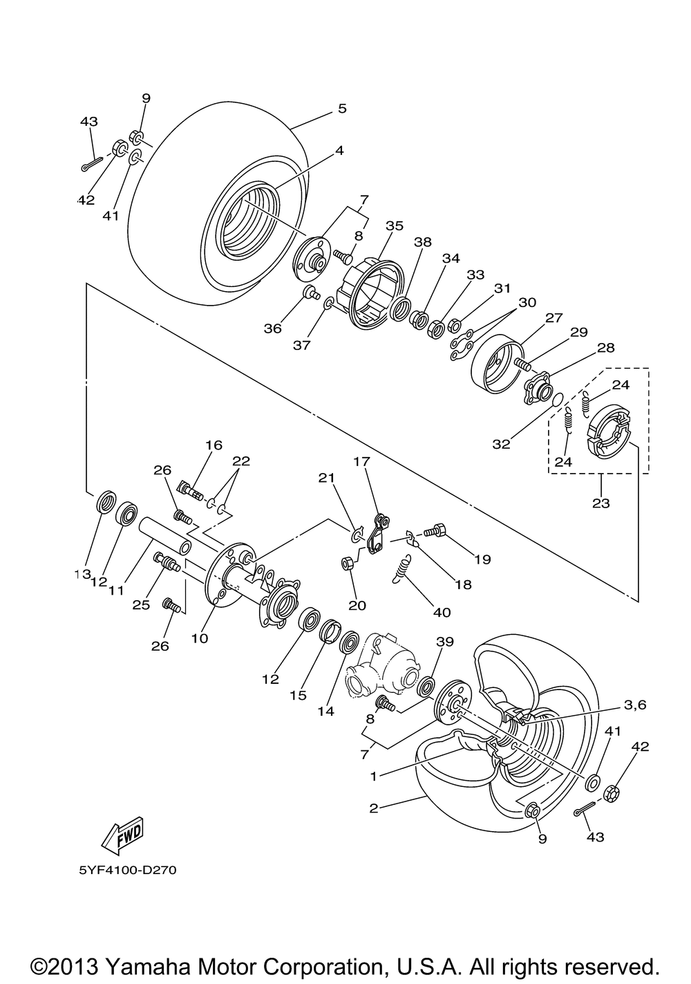 Rear wheel