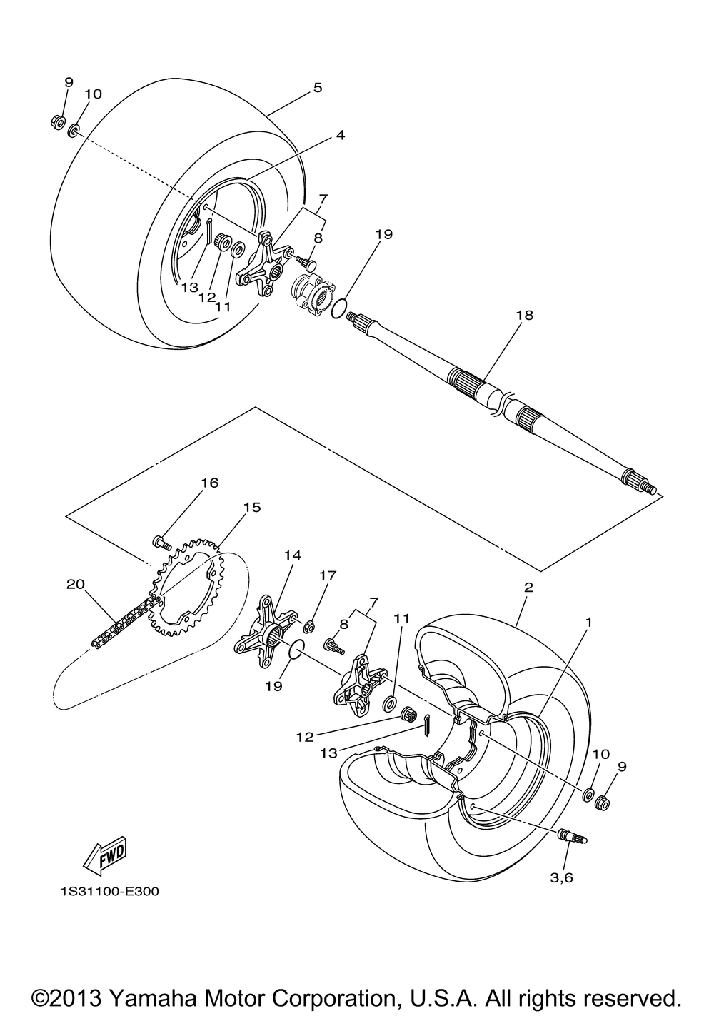 Rear wheel