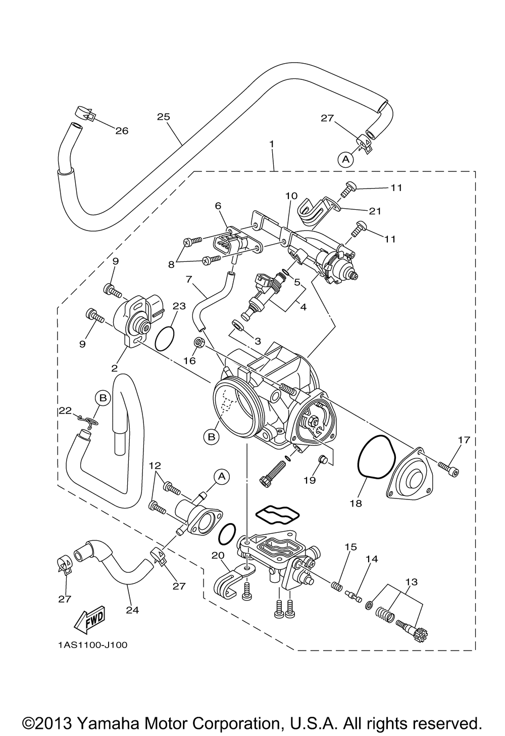 Throttle body assy 1