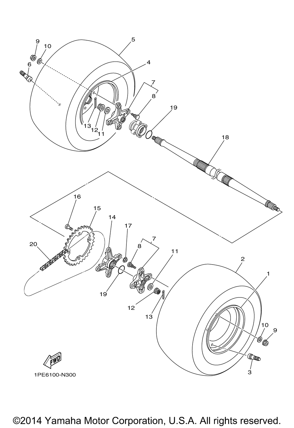 Rear wheel