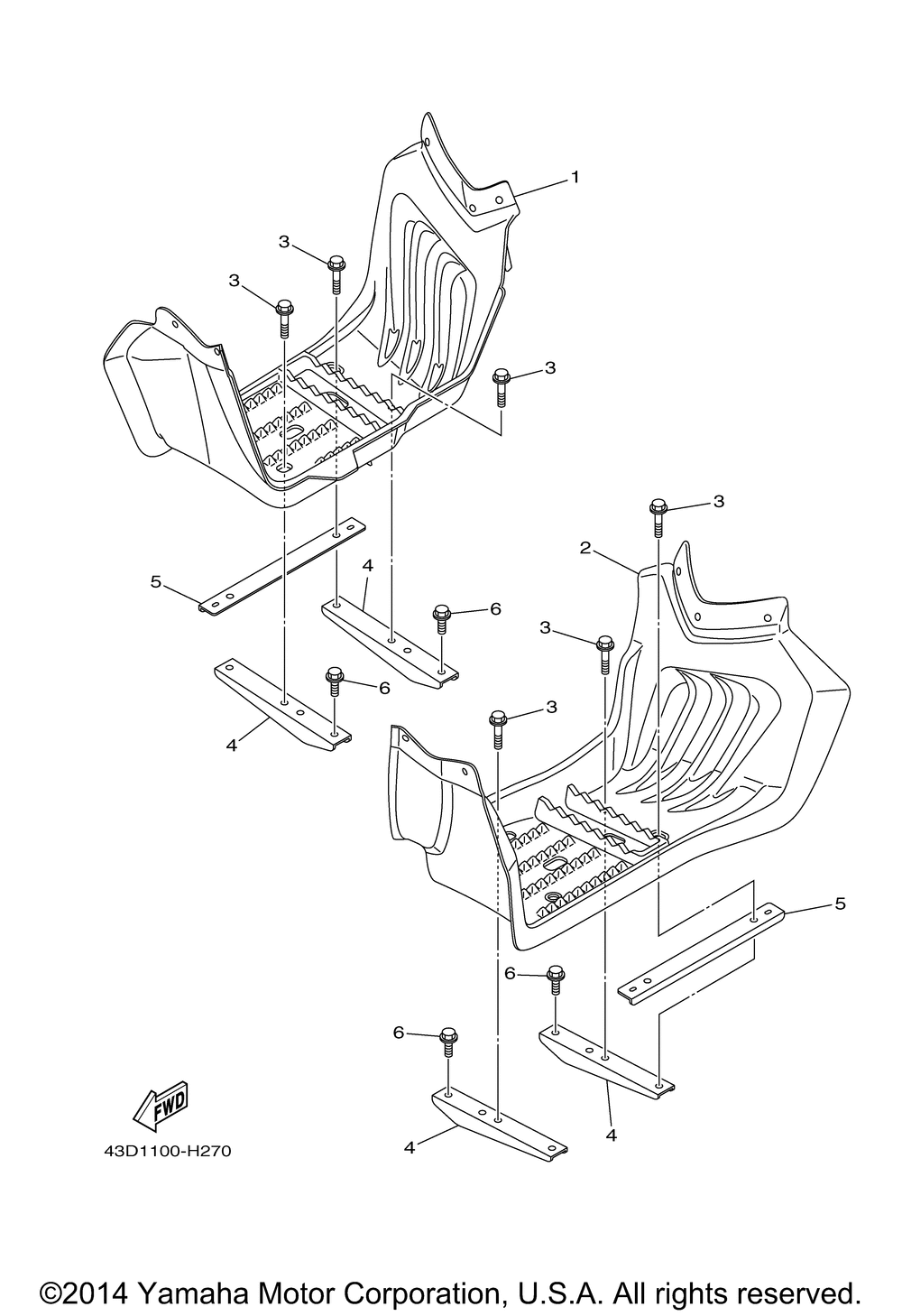 Stand footrest