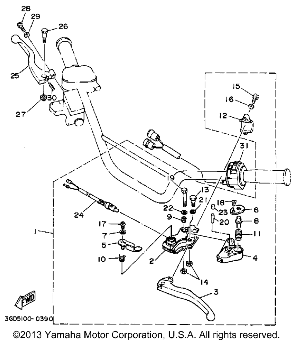 Handle switch lever