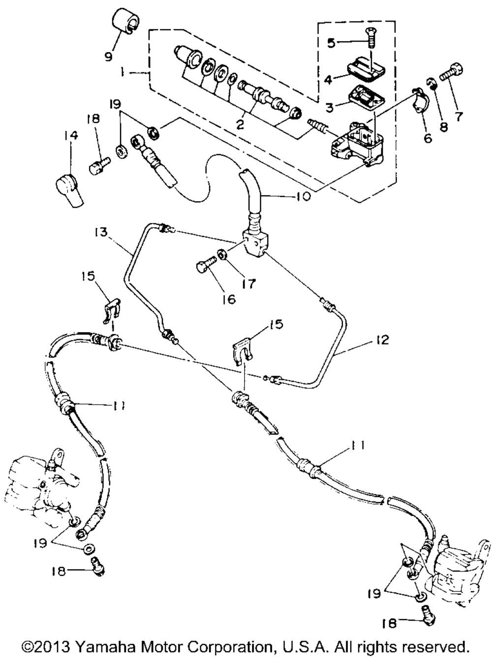 Front master cylinder