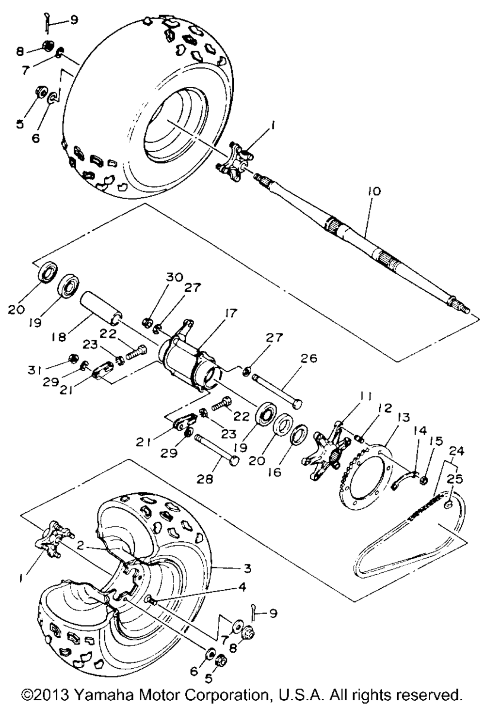 Rear wheel