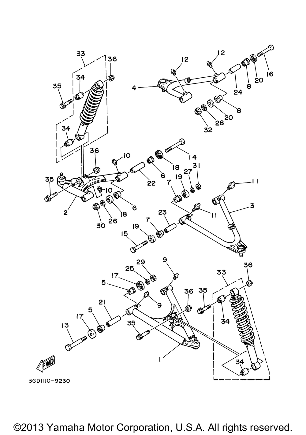 Front suspension wheel