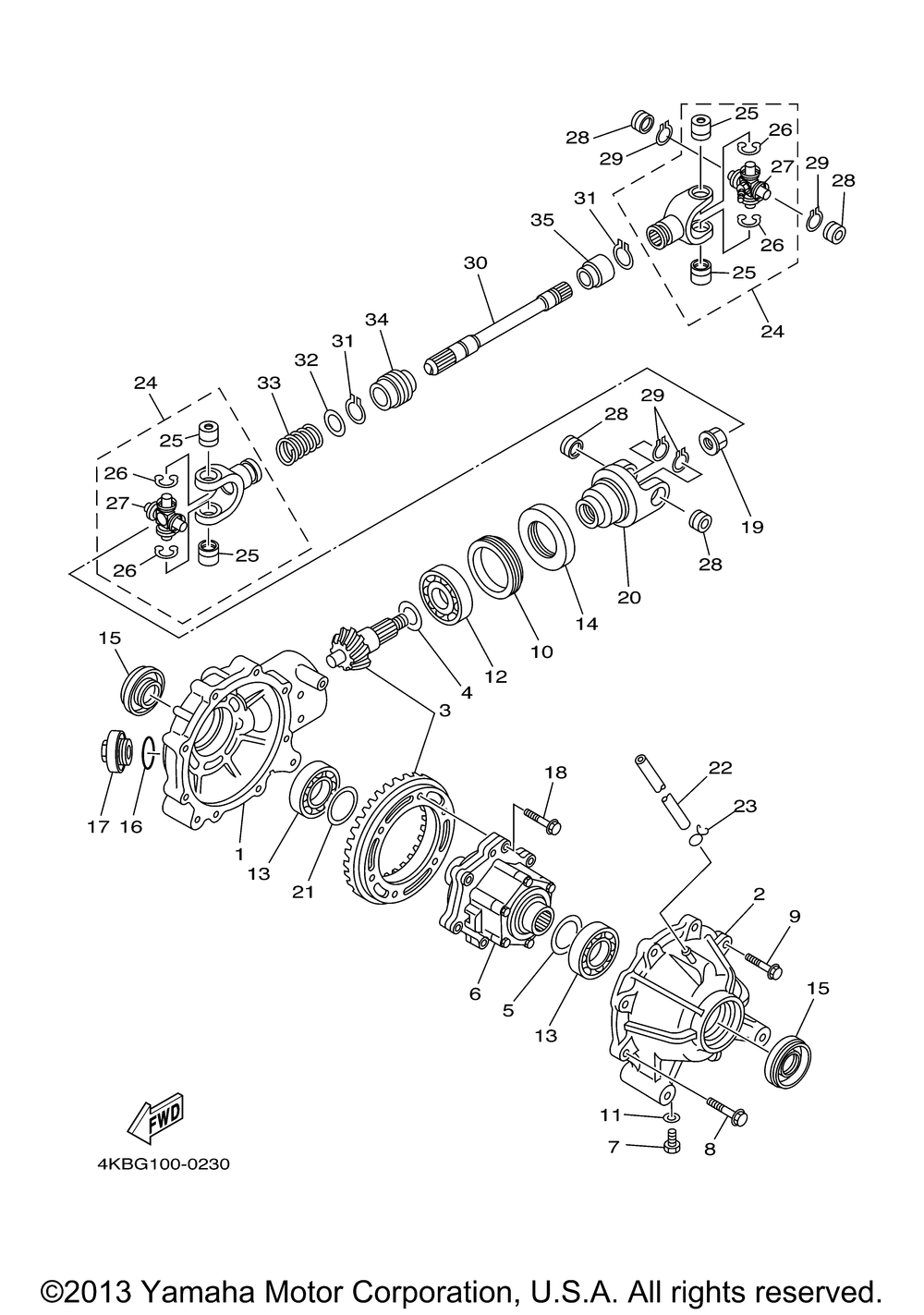 Front differential