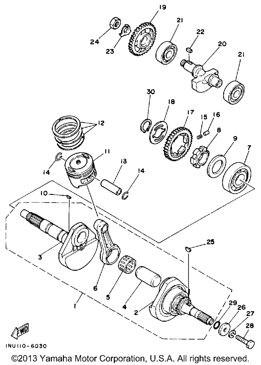 Crankshaft - piston