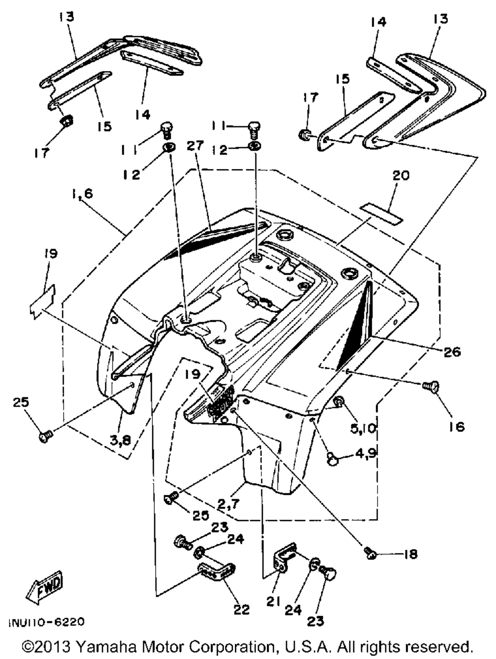 Rear fender