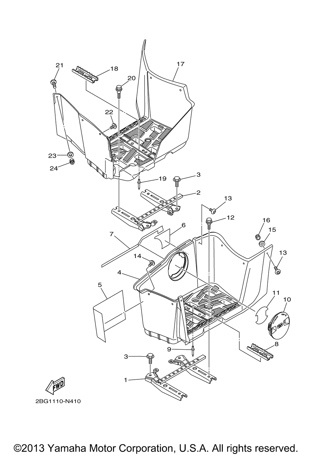 Stand footrest