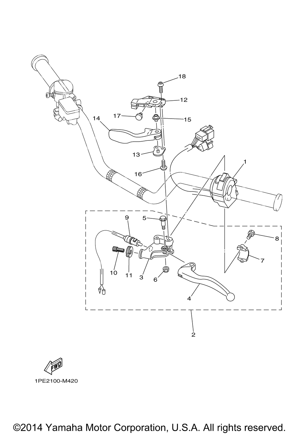 Handle switch lever