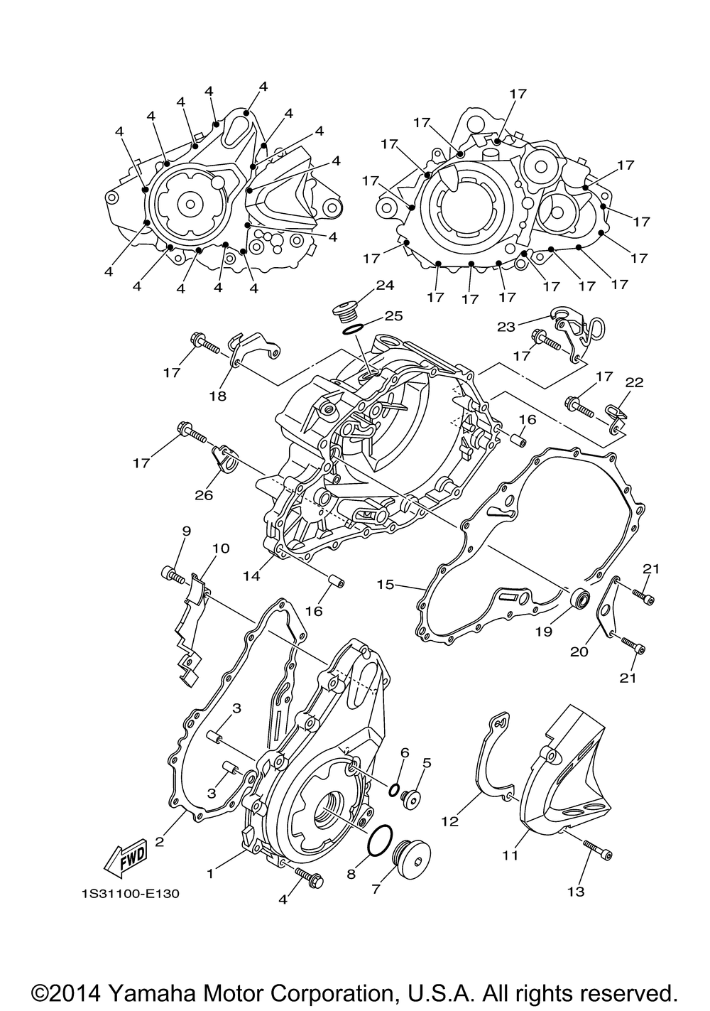 Crankcase cover 1