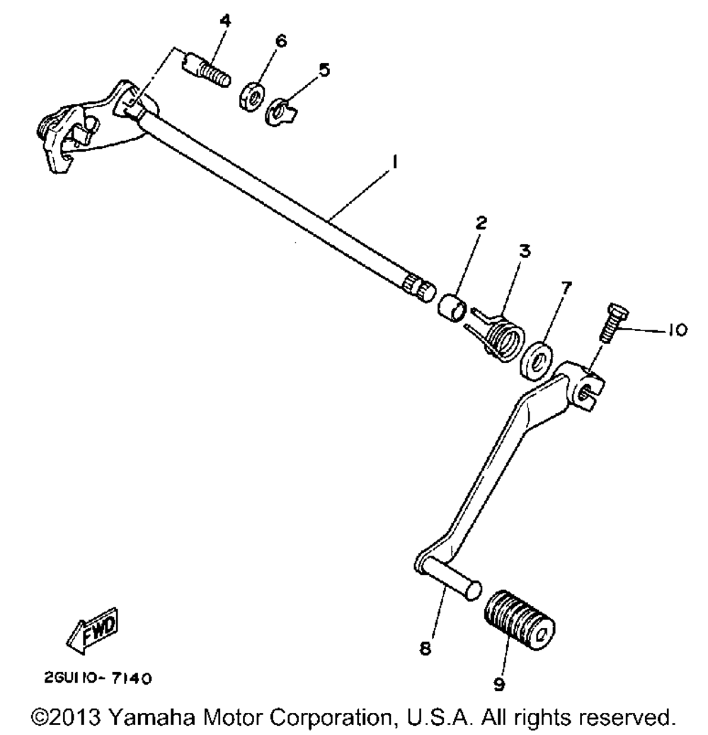 Shift shaft