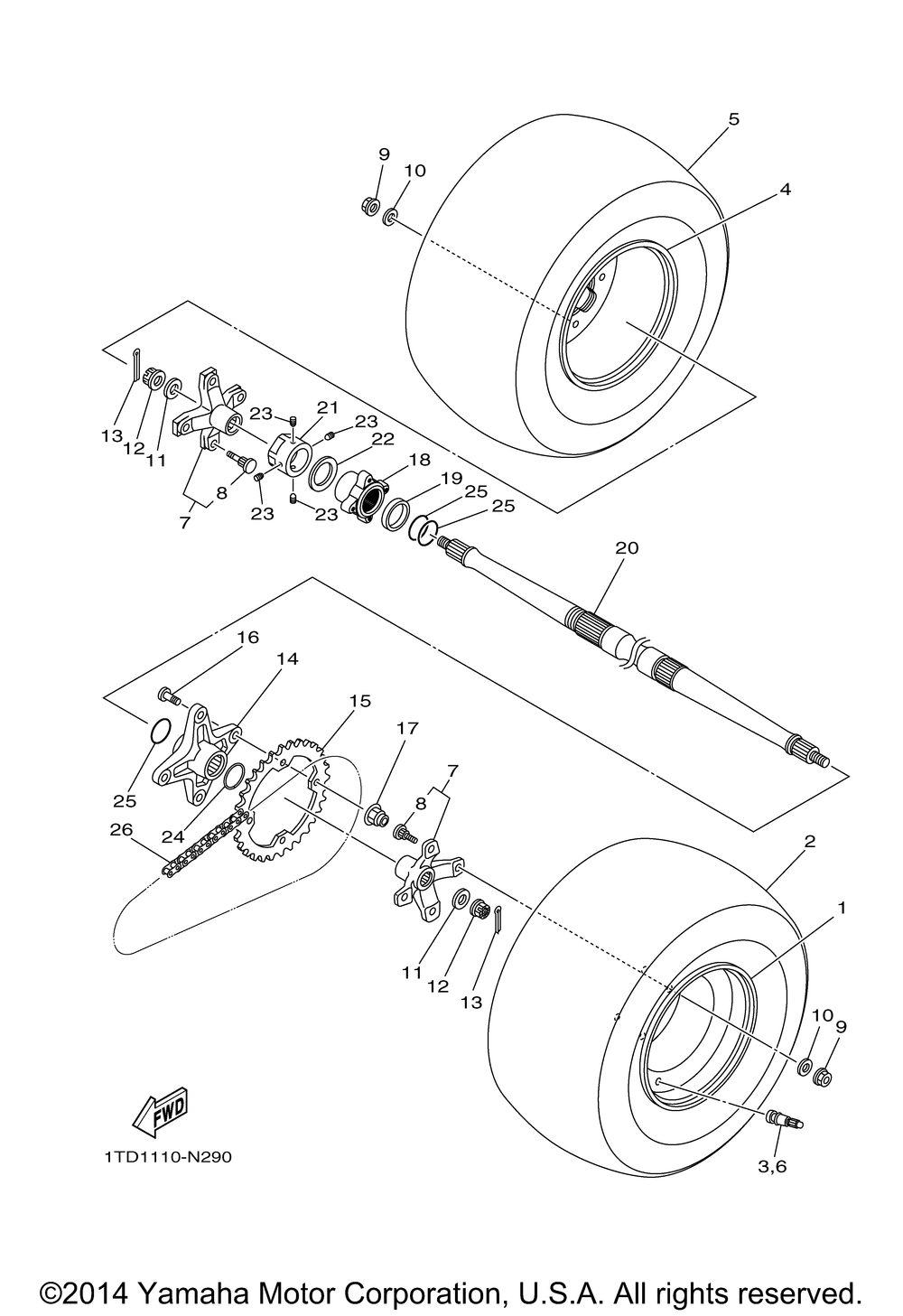 Rear wheel