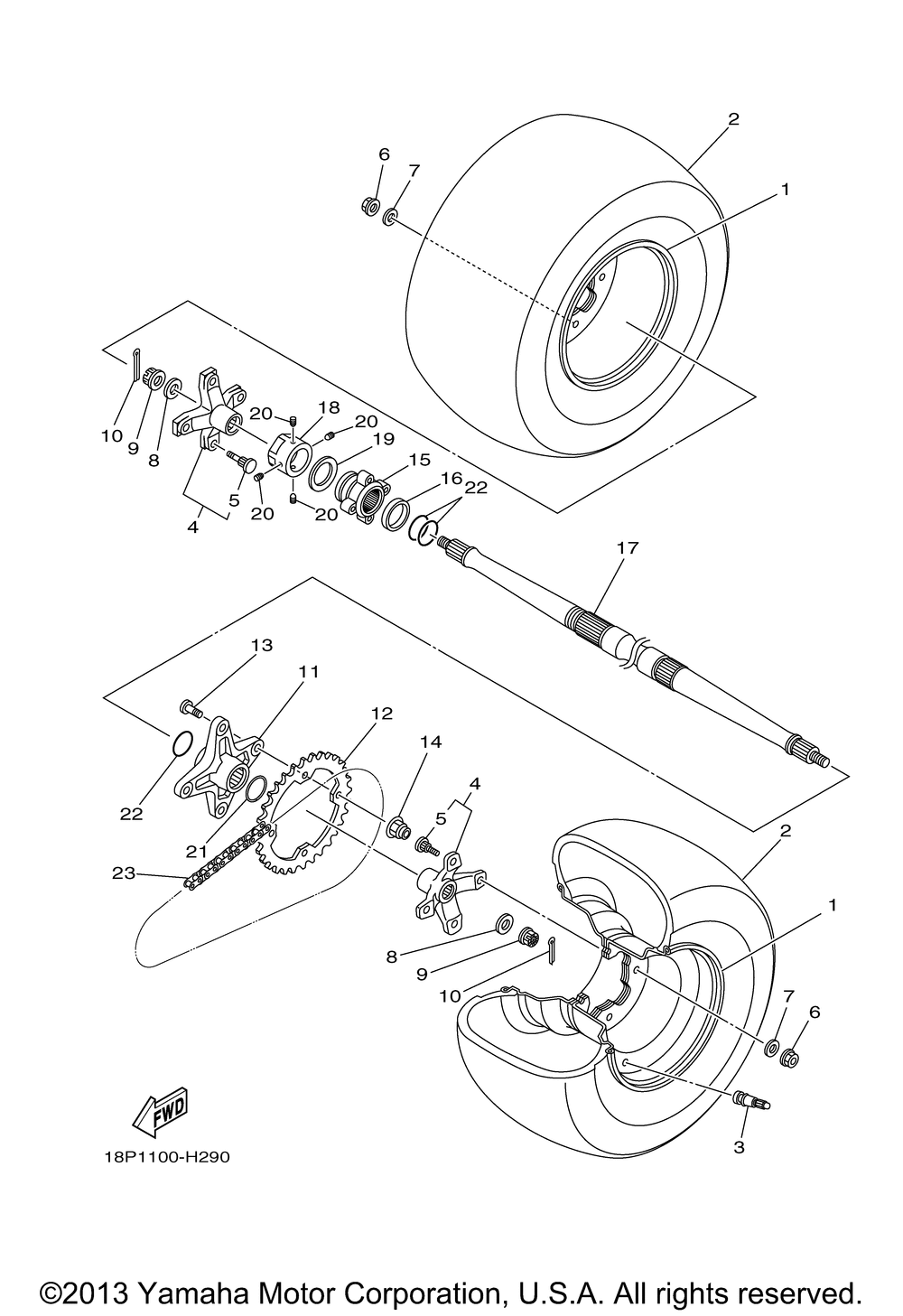 Rear wheel