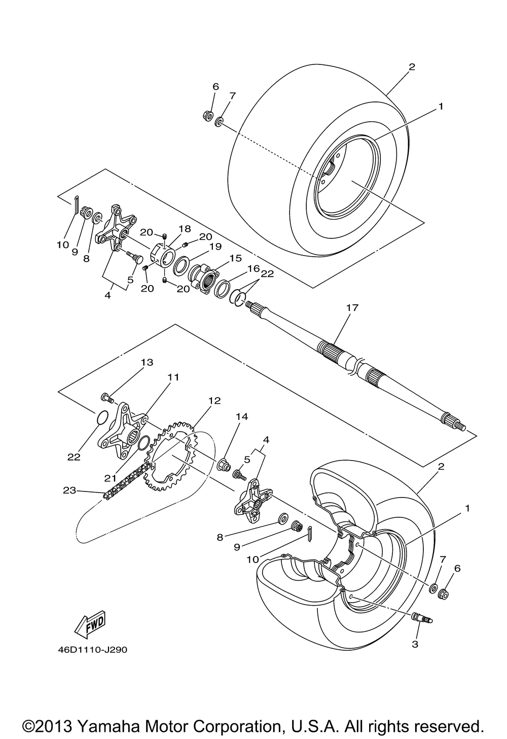 Rear wheel