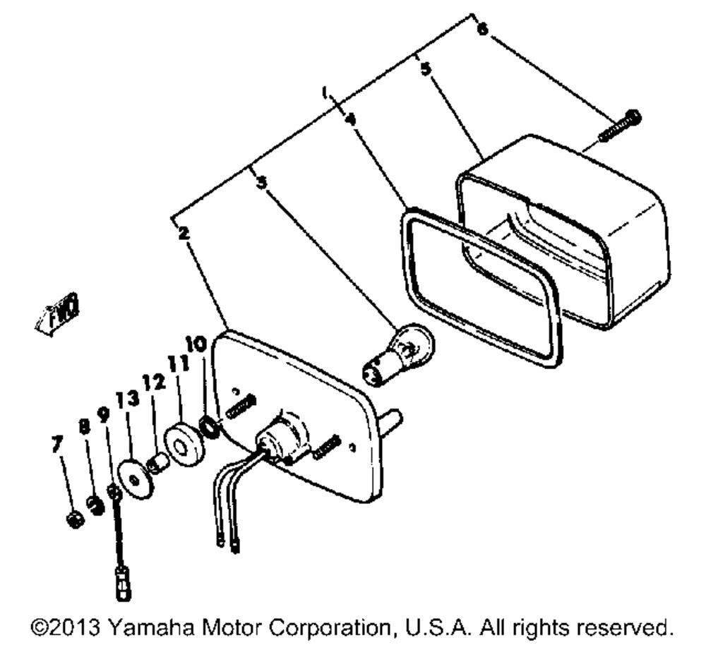 Taillight yt125j