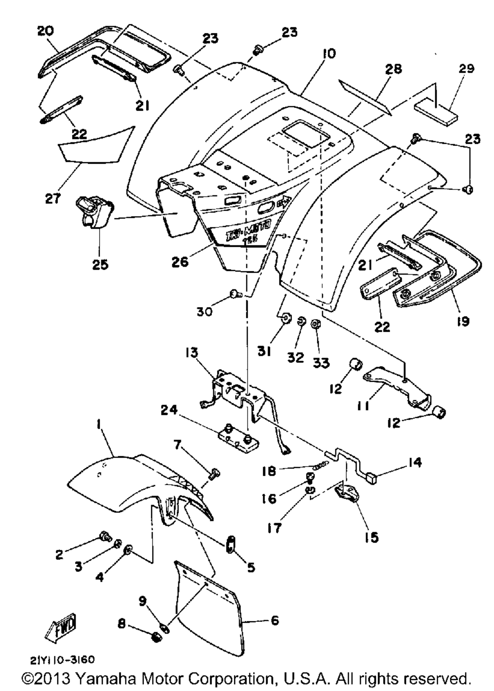 Front fender - rear fender