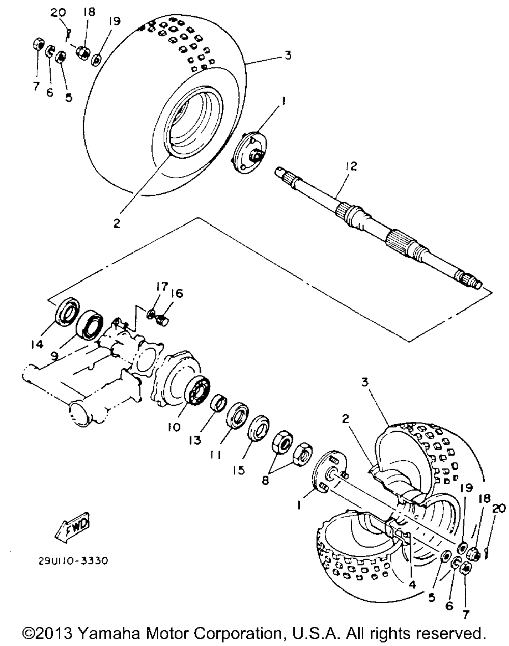 Rear wheel