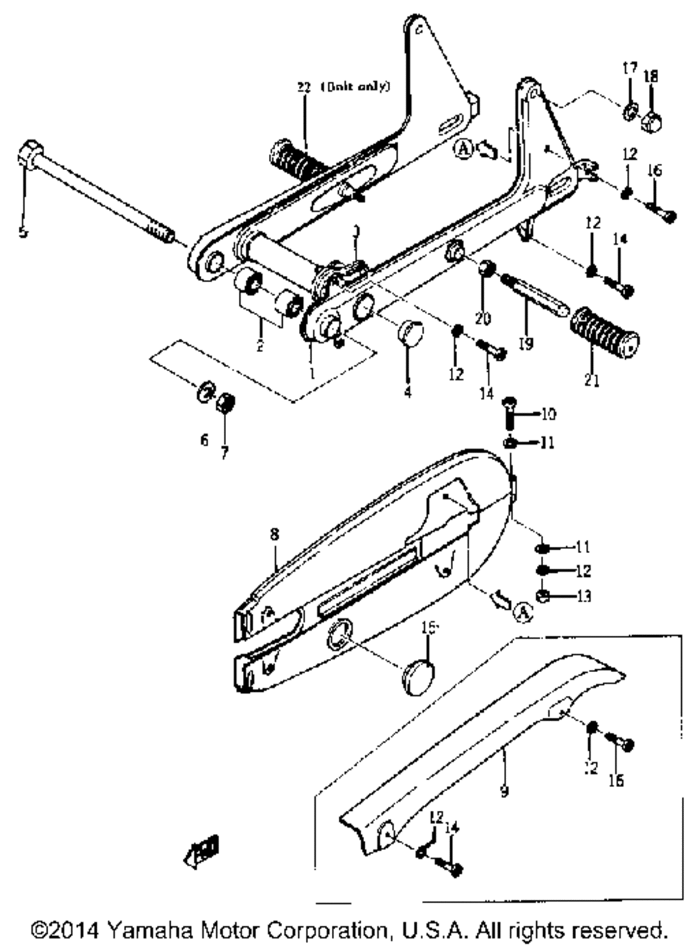 Rear arm - chain case